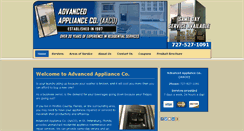 Desktop Screenshot of aaco-advancedapplianceco.com