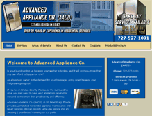 Tablet Screenshot of aaco-advancedapplianceco.com